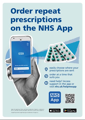 NHS App - Order Repeat Prescriptions